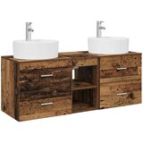  Set ormarića za kupaonicu 3 kom. Staro drvo 49,5 x 44,5 x 65 cm | shoptok.hr