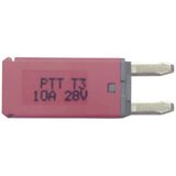  PARTS PTT Circuit Breaker Mini, type 3. Manual Reset, 10A C001-102-0063 standardni plosnati osigurač za auto 10 A crvena Cijene