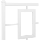  Metalni okvir kreveta uzglavlje i podnožje bijeli 120x190 cm | shoptok.hr