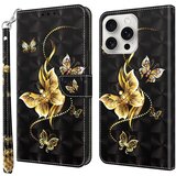 SUNSKY Eleganten etui ovitek za iPhone 16 Pro Max, Zlat metulj | Shoptok.si
