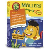 Mollers Möller's Omega-3 Jelly Fish - gumene ribice, ukus narandže, 36 kom. | Eponuda.com