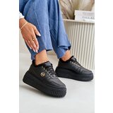 Boto Sneakers Women's Sport Shoes Insulated On Massive Sole Black Verissha | shoptok.hr