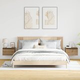  Wall-mounted noćni ormarić s ladicama 2 pcs Umjetnički hrast | shoptok.hr