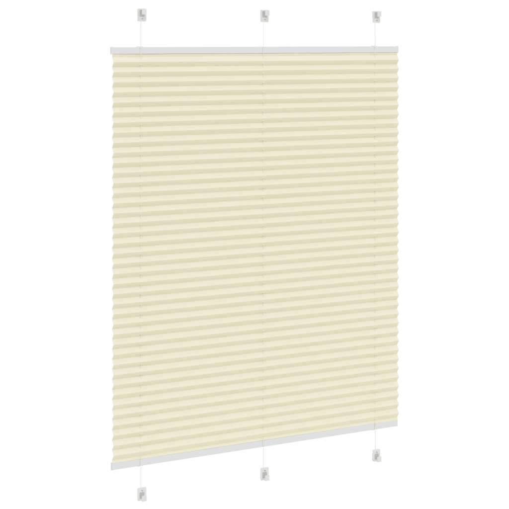 vidaXL Plisirana žaluzija Cream 110x100 cm Širina tkanine 109,4 cm | Shoptok.si