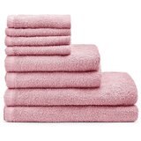 Catherine Lansfield Rožnati hitro sušeči frotirni bombažni komplet brisač 8 ks Quick Dry – | Shoptok.si