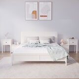  Noćni ormarići 2 kom bijeli 79,5x38x65,5 cm od masivne borovine | Eponuda.com