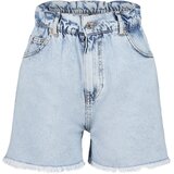 Trendyol Light Blue Elastic Waist Denim Shorts & Bermuda | Shoptok.si