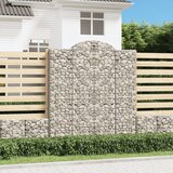  Lučne gabionske košare 4 kom 200x50x220/240cm pocinčano željezo | shoptok.hr
