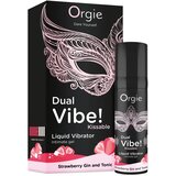 Orgie Dual Vibe - unisex tekući vibrator - Jagoda - Gin Tonic (15 ml) Cijene