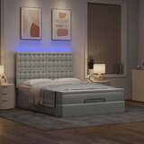  Otomanski krevet s madracima i LED 140x190 cm baršunasti | shoptok.hr