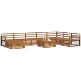  Setovi sofa 9 pcs Prirodna Čvrsto drvo akacije | shoptok.hr