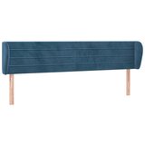 Maison Chic vzglavna omarica - nočna omarica - posteljna omarica z ušesi temno modro 163x23x78/88 cm žamet, (21708195) | Shoptok.si