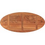 Stolna ploča 90x40x3,8 cm ovalna od masivnog drva bagrema | shoptok.hr
