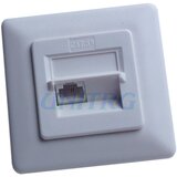 Utičnica Cat5e 1xRJ45 podžbukna | shoptok.hr
