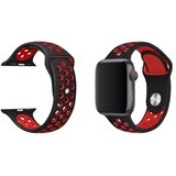 Chameleon Silikonski pašček Sport za Apple Watch, 38/40/41 mm, črno-rdeč | Shoptok.si