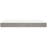  Madrac s oprugama svjetlosivi 90x220x20 cm baršunasti | shoptok.hr