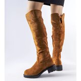 Gemre Brown long boots with rhinestones Colleen | shoptok.hr