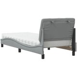  Krevet s madracem svjetlosivi 90x200cm tkanina | shoptok.hr
