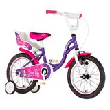 Visitor bicikl za devojčice princess, 16"/9", ljubičasti | ePonuda.com