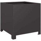 vidaXL Vrtne sadilice 2 kom crne 40x40x40 cm čelične | shoptok.hr