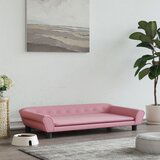 vidaXL Pasja postelja roza 100x50x21 cm žamet | Shoptok.si