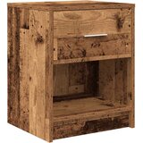  Noćni ormarići 2 kom s ladicama staro drvo 40x34x50 cm | shoptok.hr