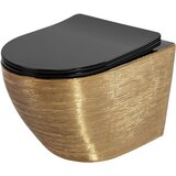 Rea Zidna WC školjka Carlo Flat Brush Gold | shoptok.hr