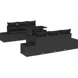  Set sofe 7 kom. Crna poliratan 100 x 55 x 73 cm | Shoptok.si