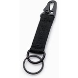 Ombre men's key ring with snap hook - black Cene