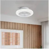 35145 - LED prigušiva plafonski ventilator MALINSKA 3xLED/12,6W/230V prečnik 55 cm bela + daljinski upravljač