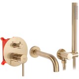 Rea Skrita kopalna armatura Lungo Gold Brushed + Box Cene