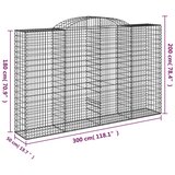  Lučne gabionske košare 13kom 300x50x180/200cm pocinčano željezo | Eponuda.ba