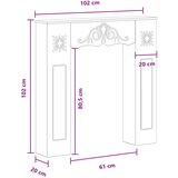  Okvir za kamin Crna 102 x 20 x 102 cm Konstruirano drvo | shoptok.hr