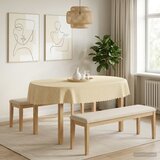  Tkanina za stol 5 kom. Ovalni Krem bijela 160 x 220 cm Cijene