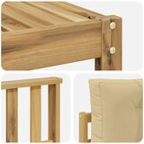  Set vanjskih sofa 6 kom. Bijela i bež | shoptok.hr
