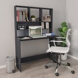 vidaXL Radni stol s policama sivi 110 x 45 x 157 cm od iverice | shoptok.hr