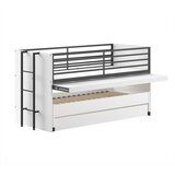 Vipack Bela pograd/z dodatnim ležiščem otroška postelja z letvenim dnom 90x200 cm Sam – | Shoptok.si