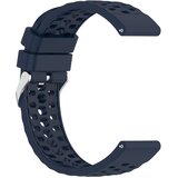 INF Silikonski zamenljivi pašček za uro, združljiv s Huami Amazfit Active3 Premium 20mm, perforiran Modra, (5000264313) | Shoptok.si