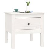  Bočni stolići 2 kom bijeli 50x50x49 cm od masivne borovine | Eponuda.com