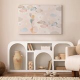  Slika - Fairy-Tale Moon - Pastel Moon with Balloons Among Colorful Clouds and Stars in Subdued Colors on a Light Background 30x2 | shoptok.hr