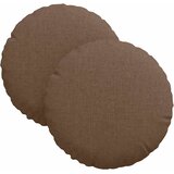  Jastučići za sjedenje 2 pcs Smeđa Ø30 x 13 cm tkanina | Eponuda.ba