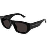 Alexander Mcqueen AM0450S 001 ONE SIZE (54) Črna/Siva Cene