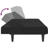  Dvosjed na razvlačenje crni baršunasti | shoptok.hr