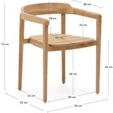Kave Home Vrtni stol iz masivnega lesa v naravni barvi Icaro – | Shoptok.si