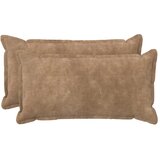  Jastuk s jastukom HOUTEN 2 kom. Sivosmeđa Mikrofibra Flis - Sivosmeđa 40 x 80 cm 2 | shoptok.hr