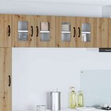 vidaXL Stenska kuhinjska omarica 2 pcs Umetni hrast 60 x 31 x 40 cm | Shoptok.si