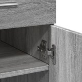  Komoda siva boja hrasta 80x42,5x93 cm od konstruiranog drva | shoptok.hr