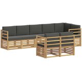  Set vanjskih sofa 8 pcs Bijela i antracit 304 x 126,5 x 73 cm | shoptok.hr