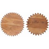  Set ručno rađenih bočnih stolova 2 pcs Smeđa 40 x 40 x 45 cm | shoptok.hr