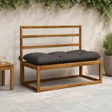  Jastučić za klupu VIANEN 100% poliester Antracit - Antracit 120 x 50 x 12 cm | shoptok.hr